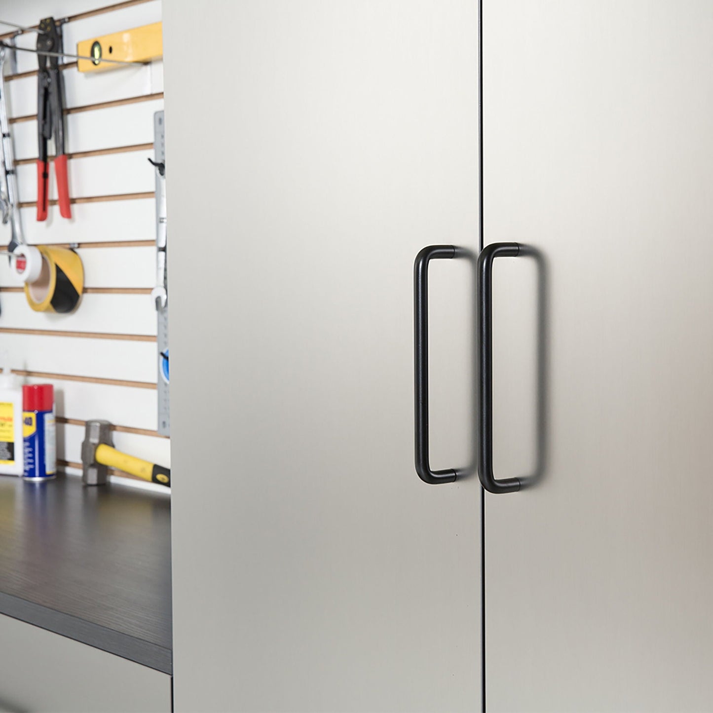 Astro Series wall mounted storage cabinet metallic gray with soft closing drawers HouseOfZazla on Tampa Home & Garden Store