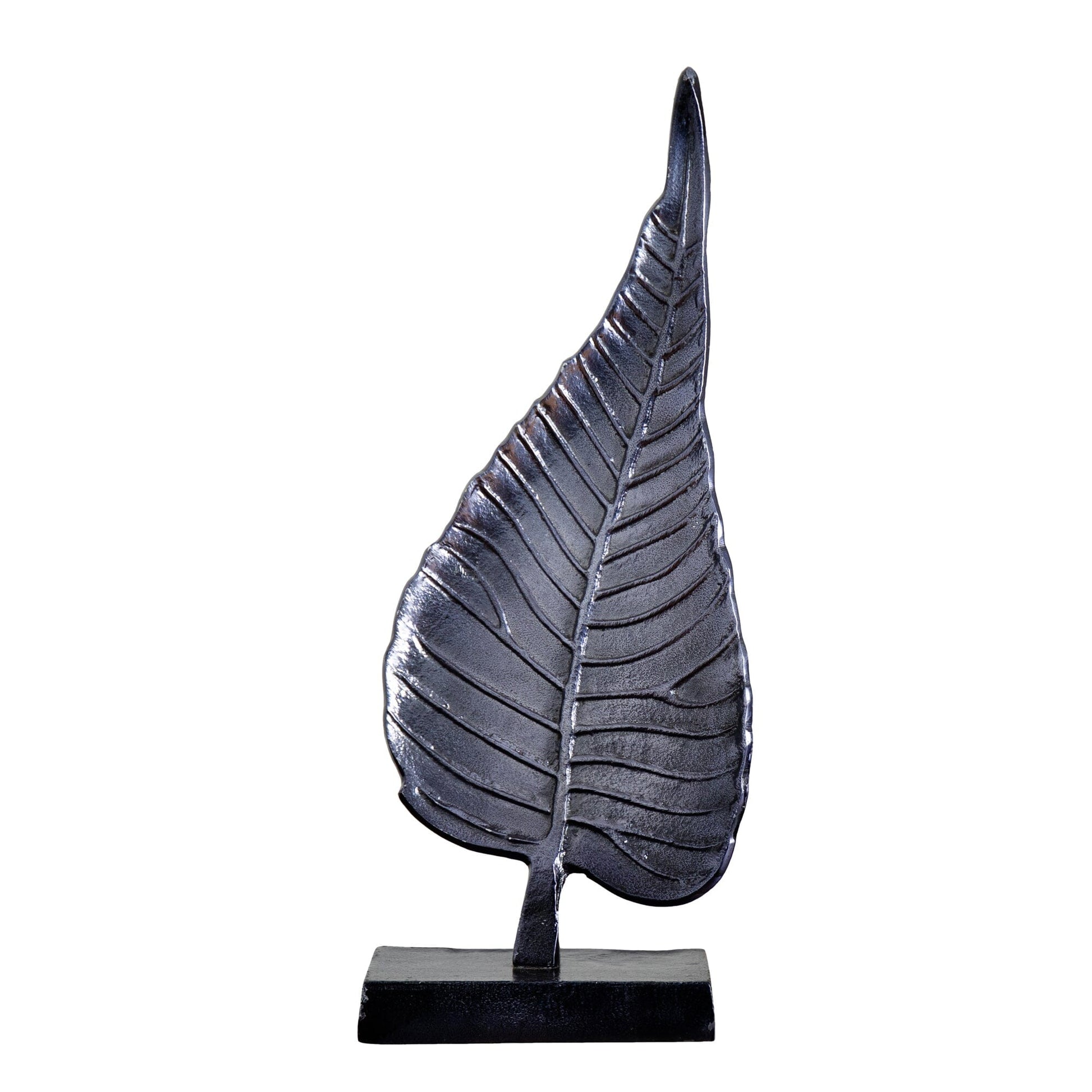 17” Aluminum Bodhi Leaf Decorative Accent - Tampa Home & Garden Store