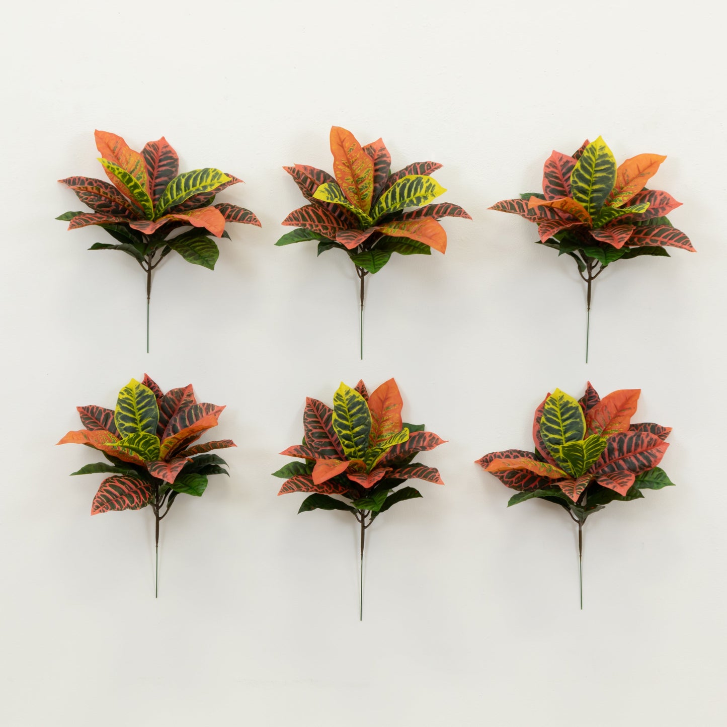 17” Garden Croton Artificial Plant (Real Touch) (Set of 6) - Tampa Home & Garden Store
