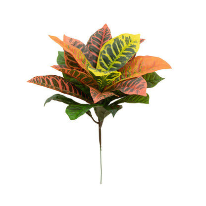 17” Garden Croton Artificial Plant (Real Touch) (Set of 6) - Tampa Home & Garden Store
