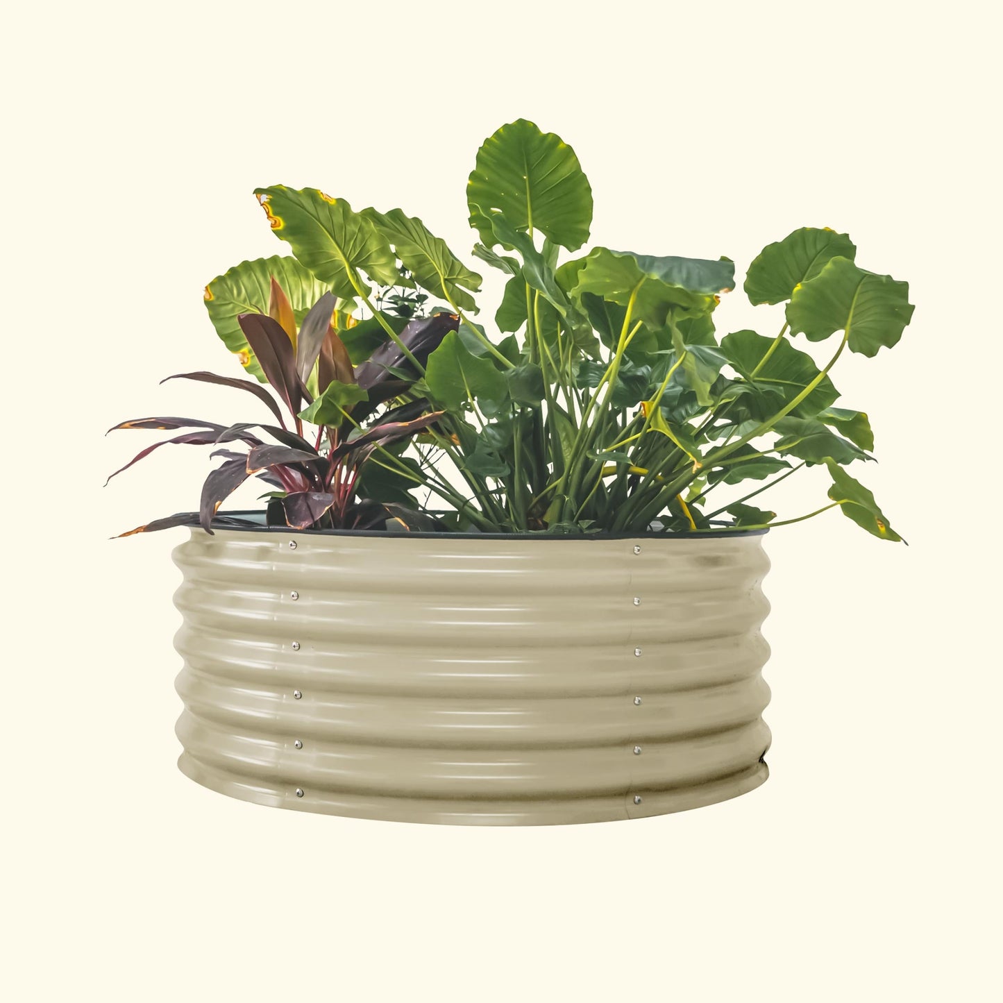 17" High 42" Round Raised Garden Bed Kit | Metal - Tampa soil911.com