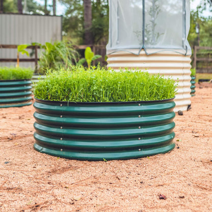 17" High 42" Round Raised Garden Bed Metal - Tampa Home & Garden Store