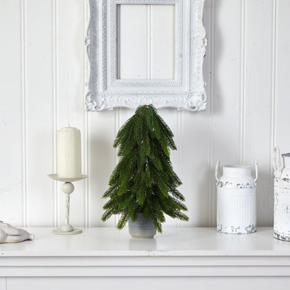 17” Pine Artificial Christmas Tree in Decorative Planter - Tampa Home & Garden Store