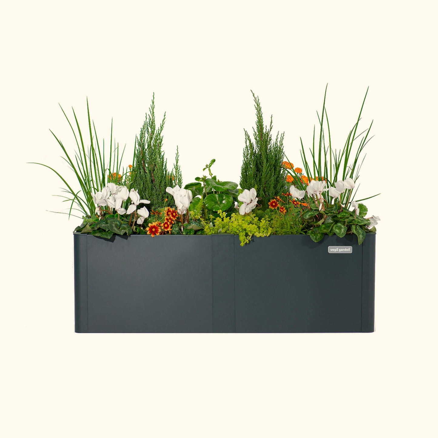 17" Tall 27" x 53" Modern Raised Garden Bed Metal - Tampa Home & Garden Store