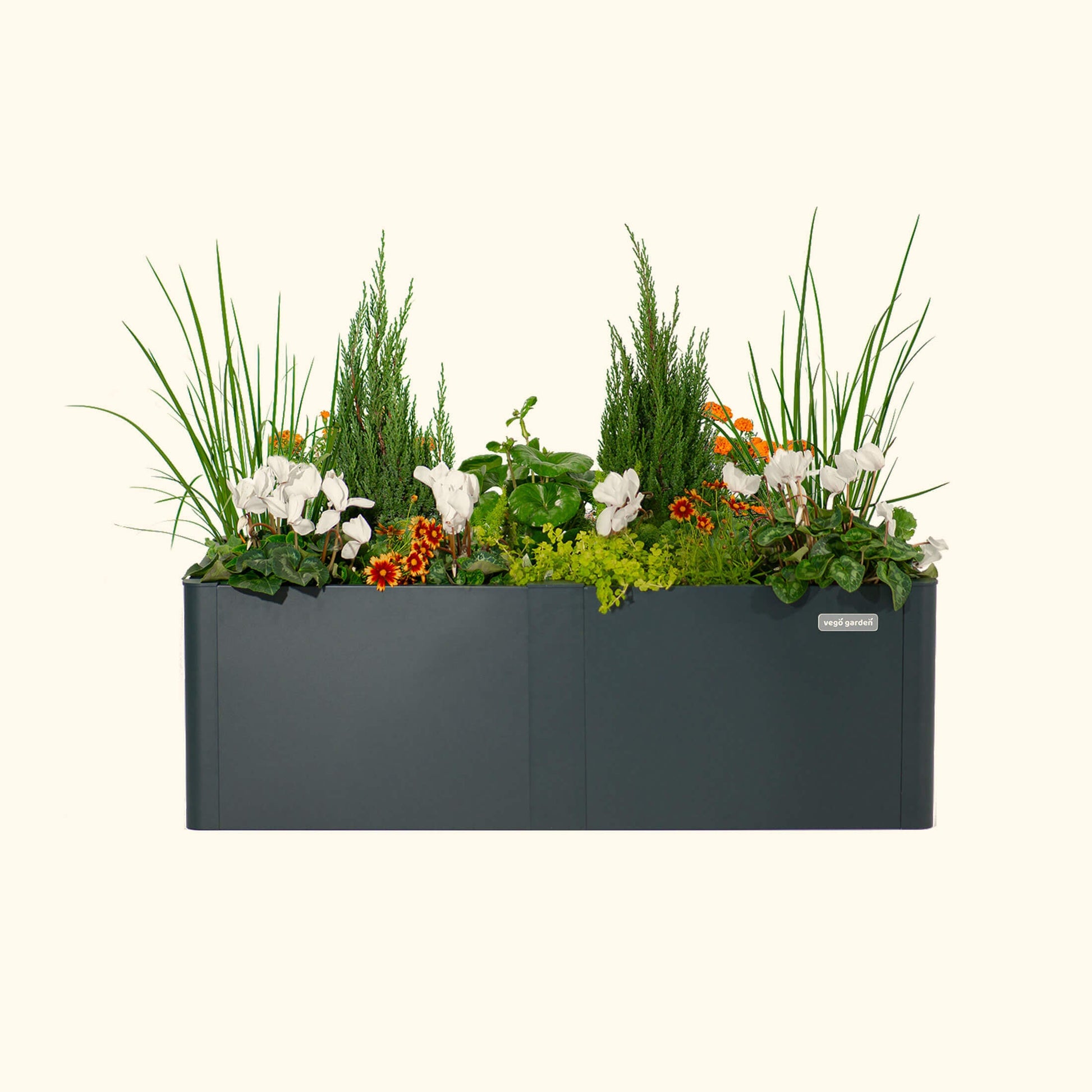 17" Tall 27" x 53" Modern Raised Garden Bed Metal - Tampa Home & Garden Store