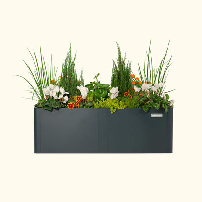 17" Tall 27" x 53" Modern Raised Garden Bed Metal - Tampa Home & Garden Store