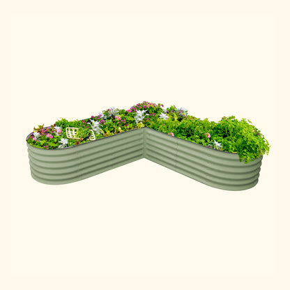 17" Tall L Shaped Raised Garden Bed - Large Size - Tampa soil911.com