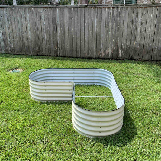 17" Tall L Shaped Raised Garden Bed - Standard Size - Tampa soil911.com