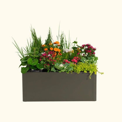 17" Tall Large Modern Raised Garden Bed 42" x 83" Metal - Tampa Home & Garden Store