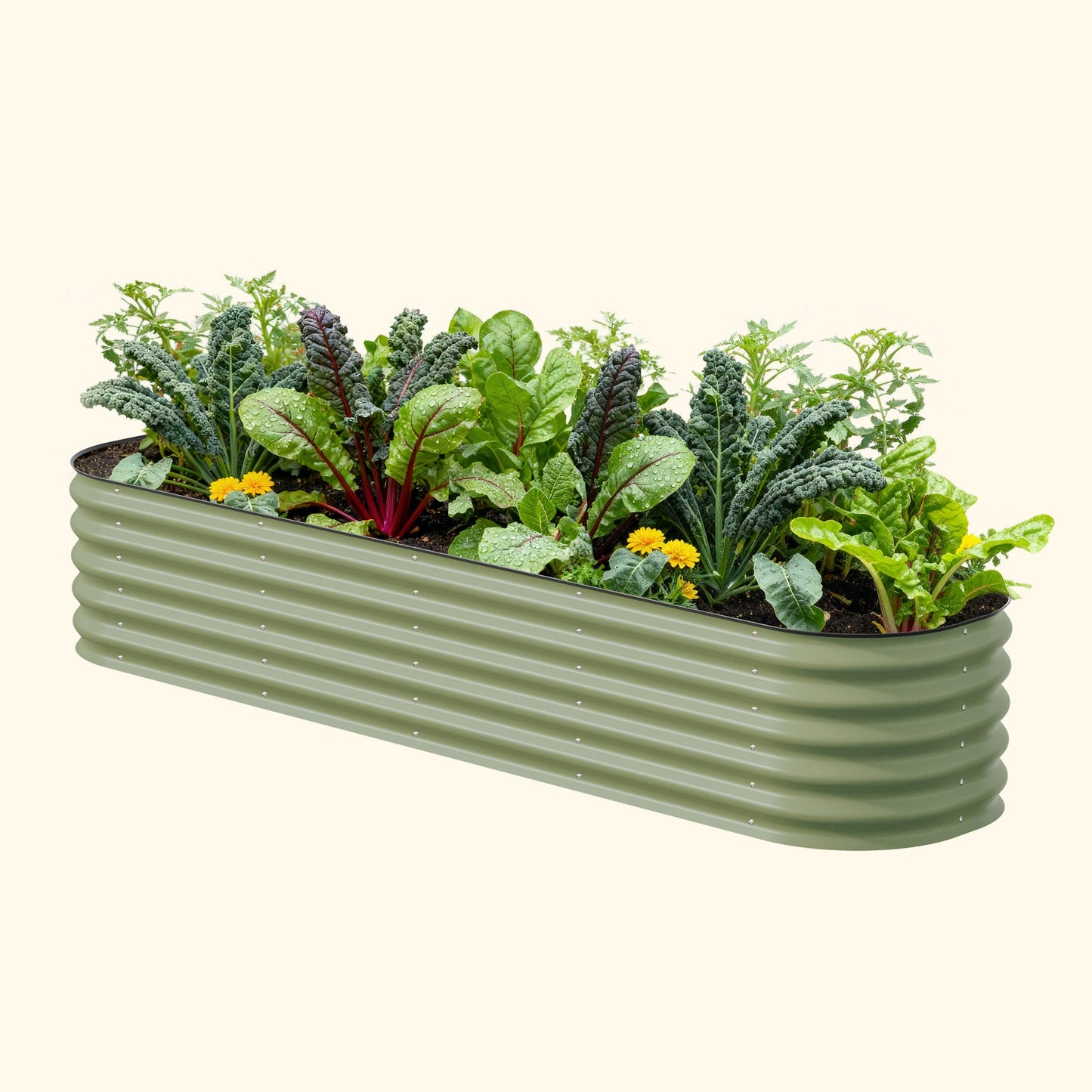 17" Tall Large Raised Garden Bed 9 in 1 Modular Metal - Tampa Home & Garden Store