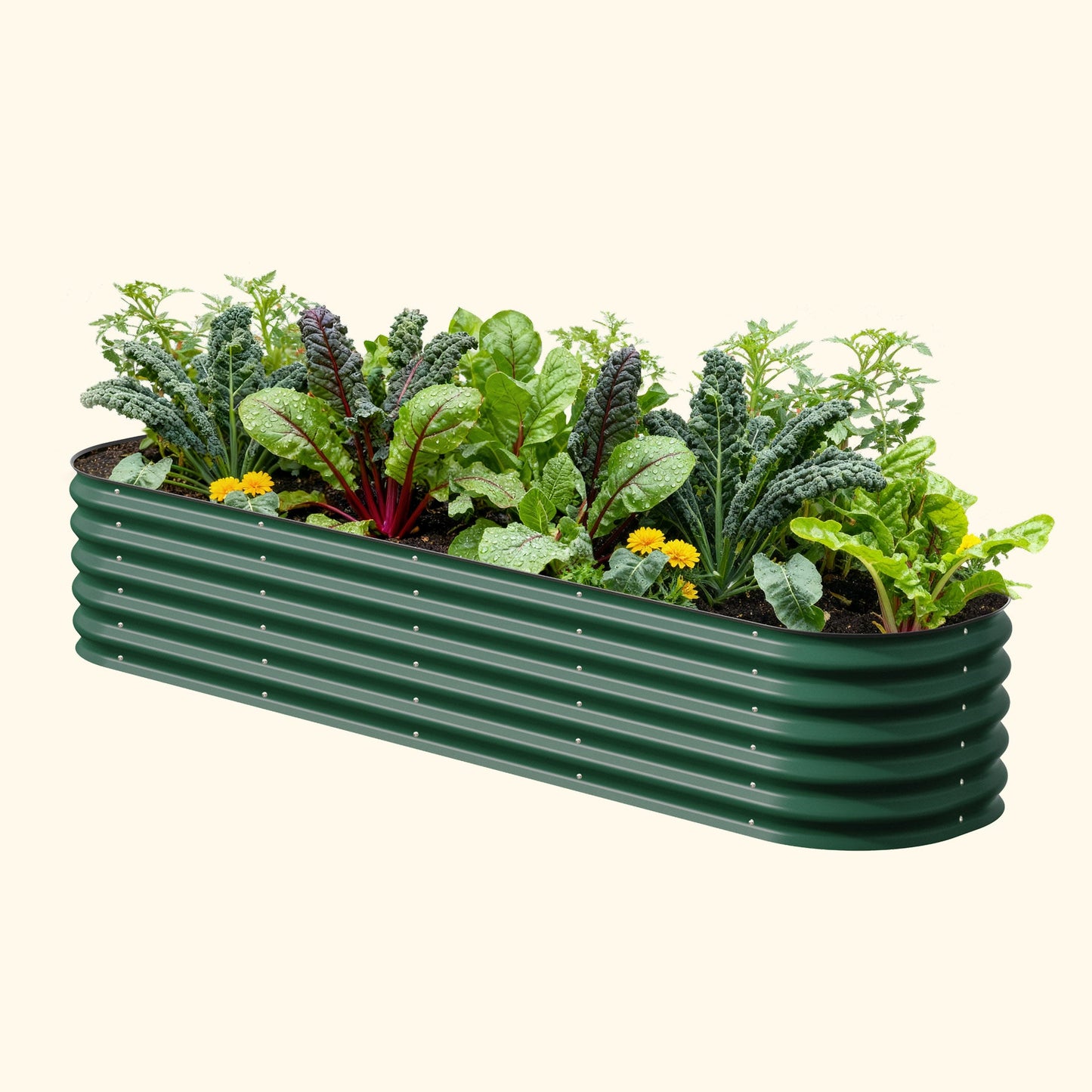 17" Tall Large Raised Garden Bed 9 in 1 Modular Metal - Tampa Home & Garden Store