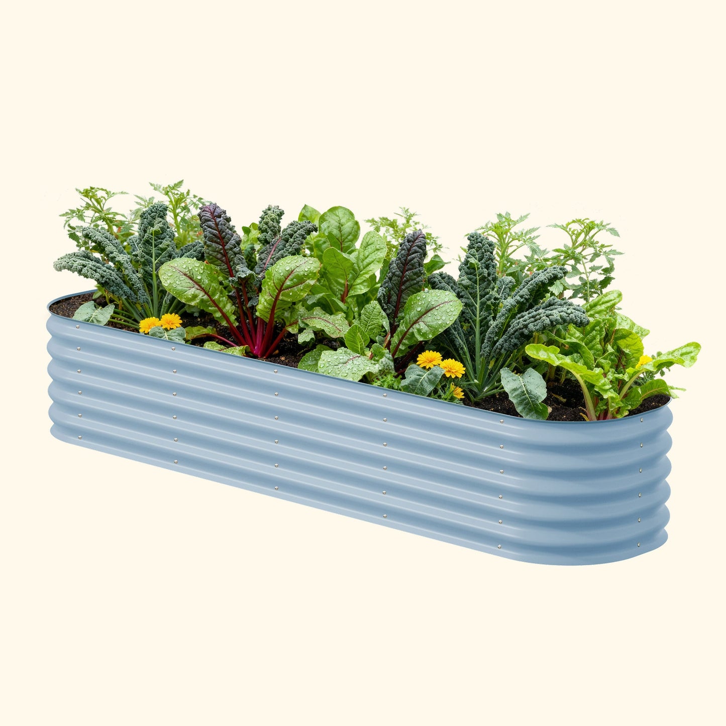 17" Tall Large Raised Garden Bed 9 in 1 Modular Metal - Tampa Home & Garden Store