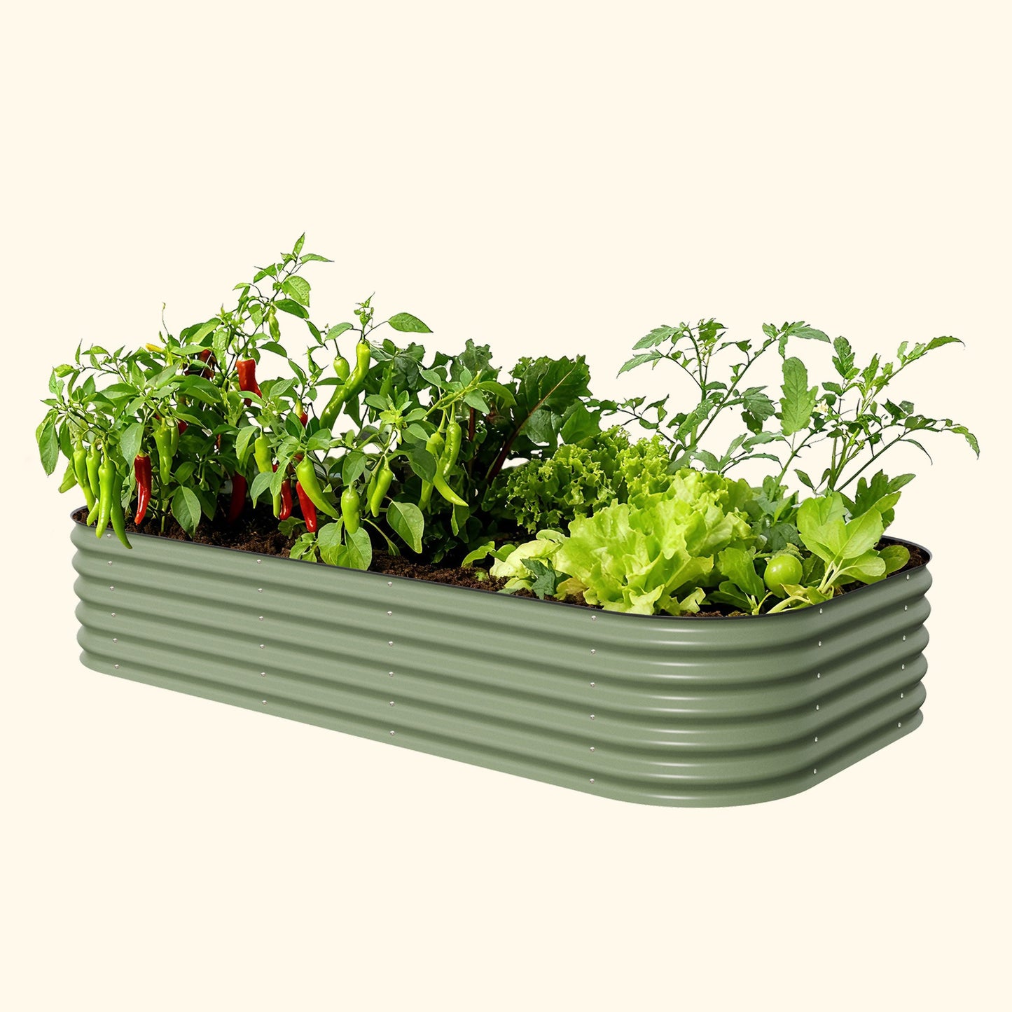17" Tall Metal Raised Garden Bed Jumbo 10 in 1 Modular - Tampa Home & Garden Store
