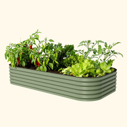 17" Tall Metal Raised Garden Bed Jumbo 10 in 1 Modular - Tampa Home & Garden Store