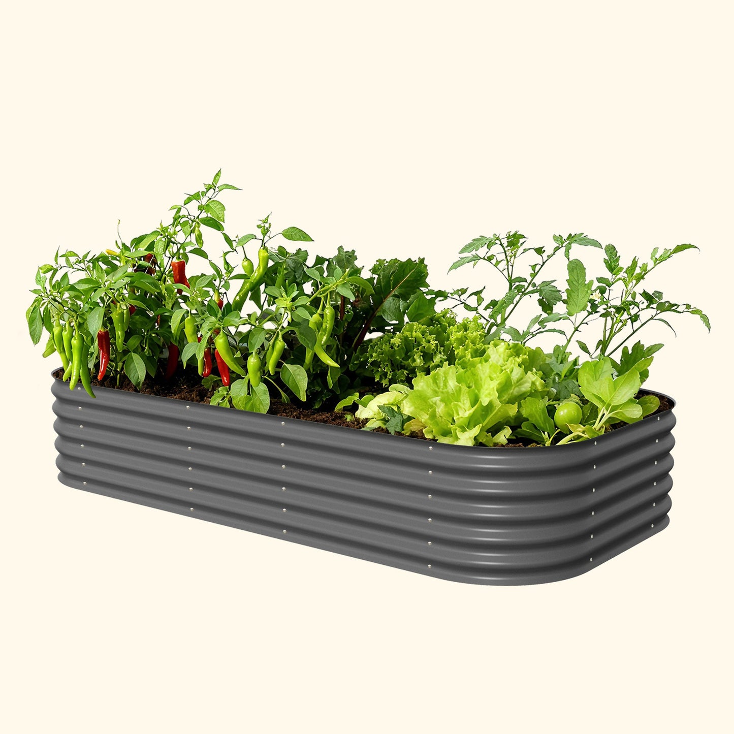17" Tall Metal Raised Garden Bed Jumbo 10 in 1 Modular - Tampa Home & Garden Store
