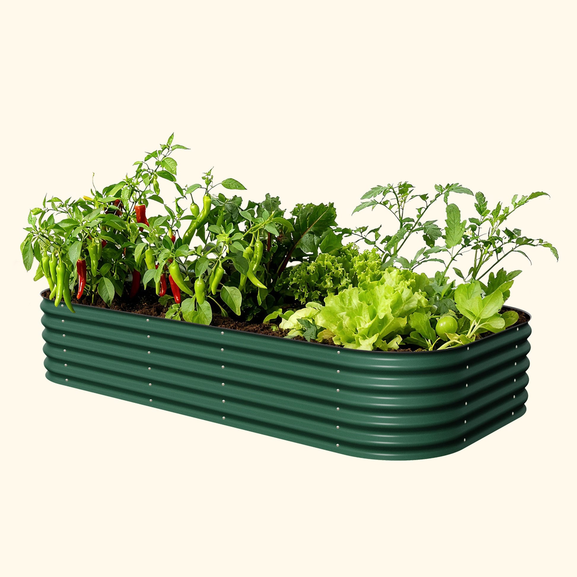 17" Tall Metal Raised Garden Bed Jumbo 10 in 1 Modular - Tampa Home & Garden Store