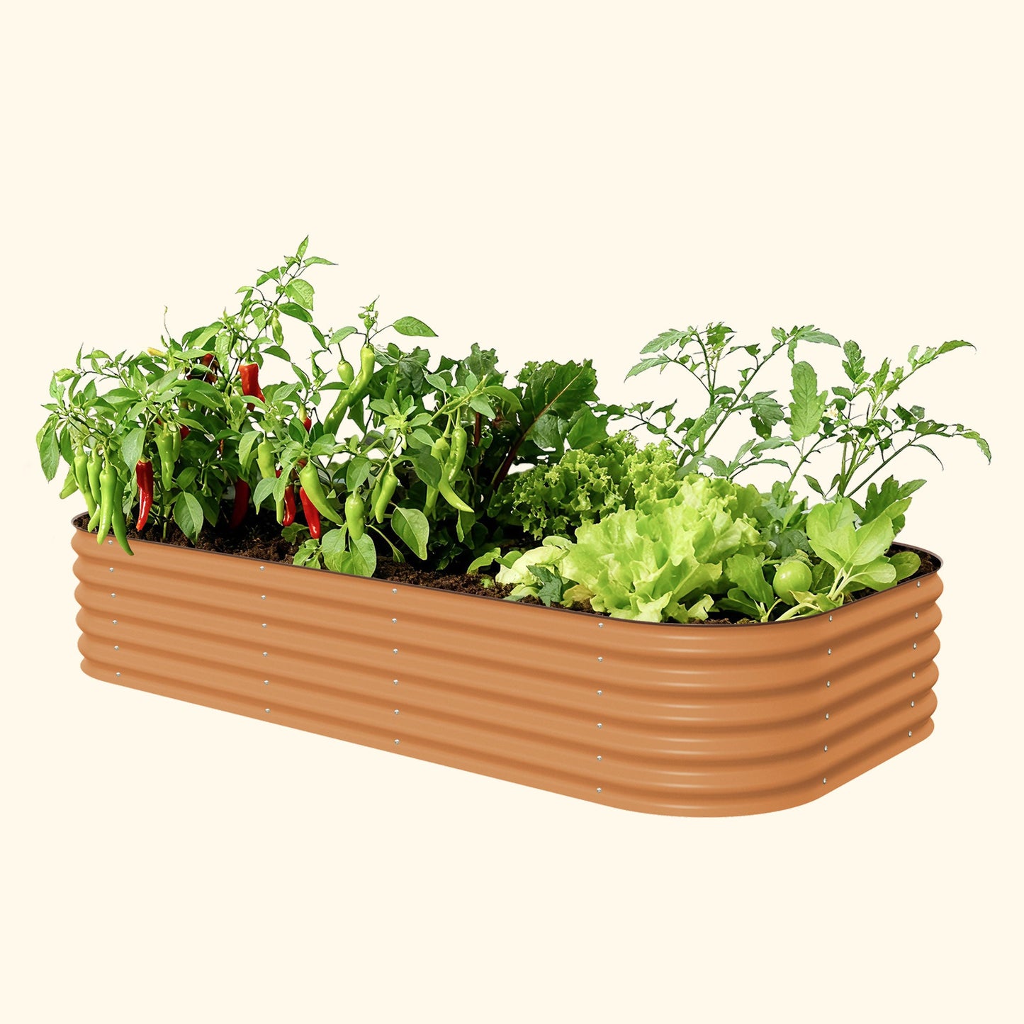 17" Tall Metal Raised Garden Bed Jumbo 10 in 1 Modular - Tampa Home & Garden Store