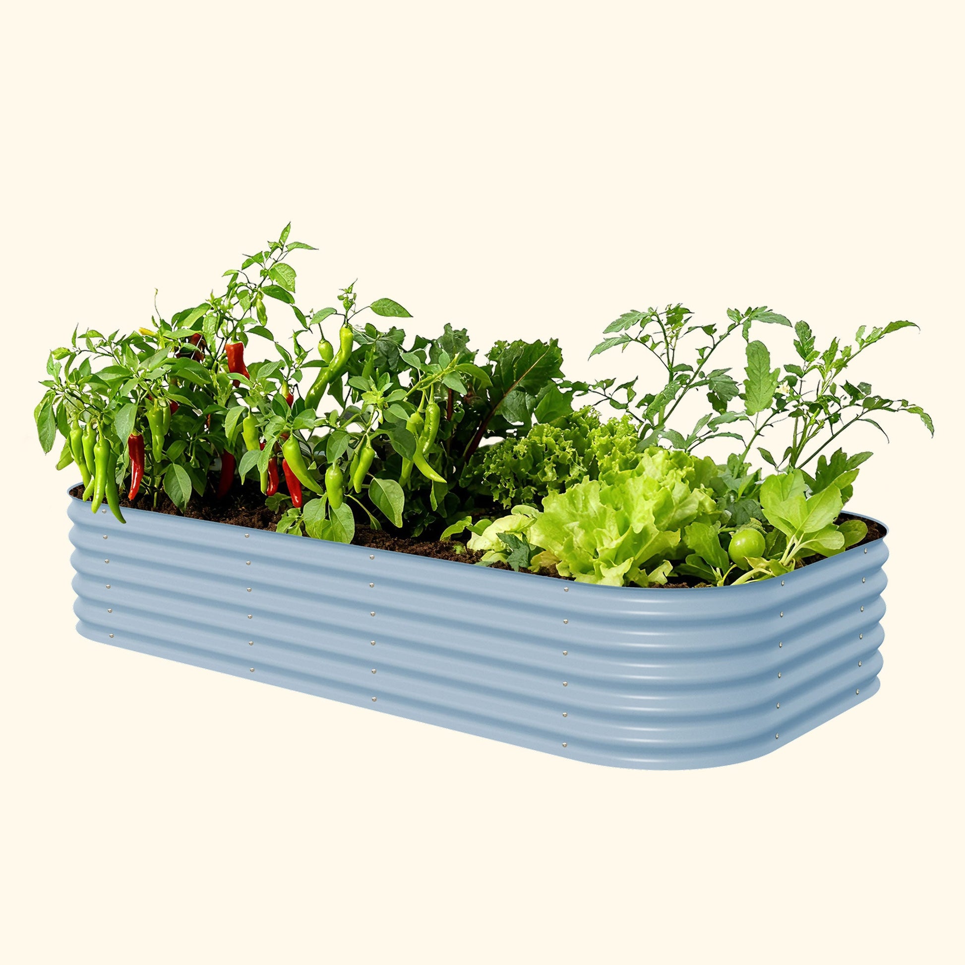 17" Tall Metal Raised Garden Bed Jumbo 10 in 1 Modular - Tampa Home & Garden Store