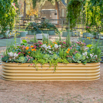 17" Tall Metal Raised Garden Bed Jumbo 10 in 1 Modular - Tampa Home & Garden Store