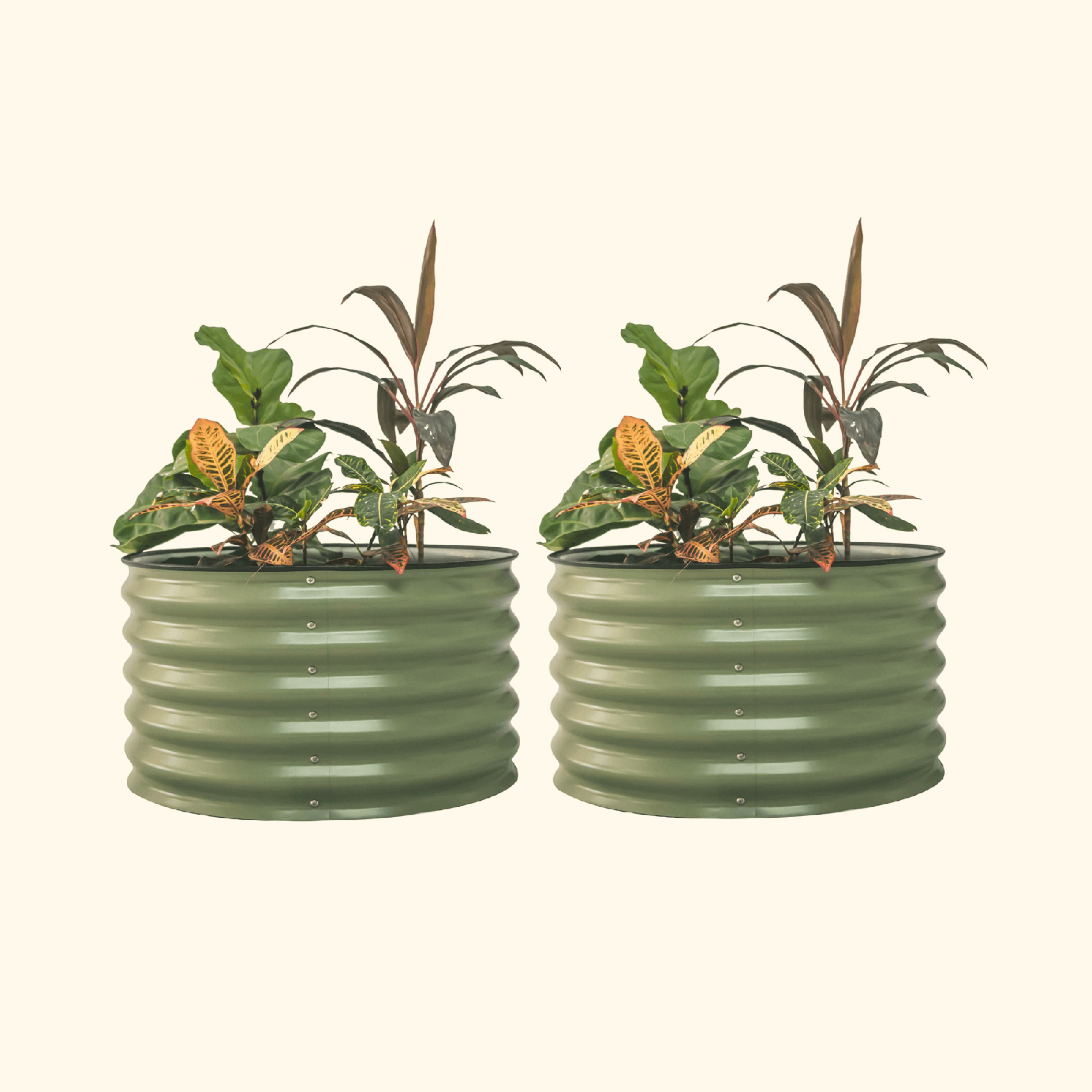 17" Tall Mini Round Garden Bed 30" Wide - Two Pack - Tampa soil911.com