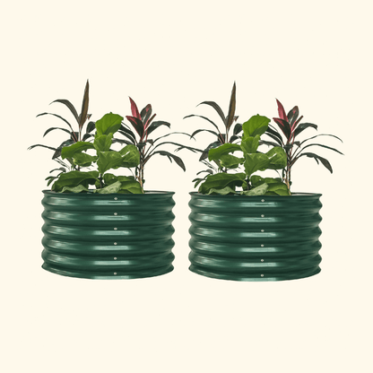 17" Tall Mini Round Garden Bed 30" Wide - Two Pack - Tampa soil911.com