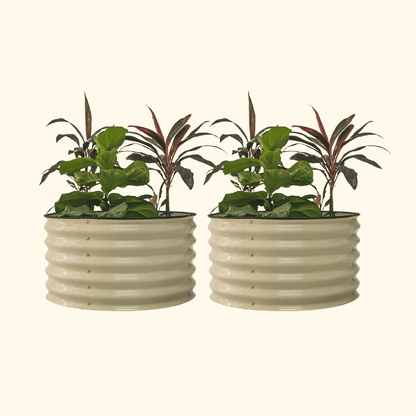 17" Tall Mini Round Garden Bed 30" Wide - Two Pack - Tampa soil911.com
