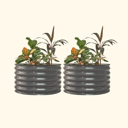 17" Tall Mini Round Garden Bed 30" Wide Two Pack - Tampa Home & Garden Store
