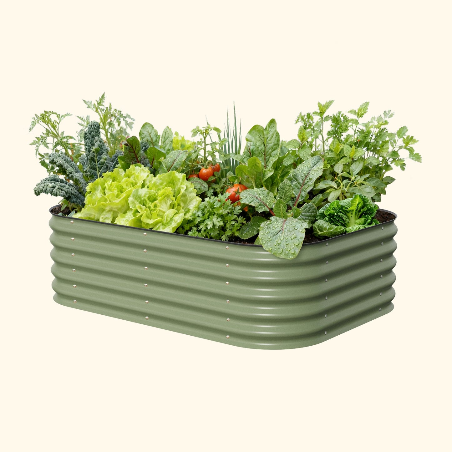 17" Tall Raised Garden Bed Midsize 6 in 1 Modular Metal - Tampa Home & Garden Store