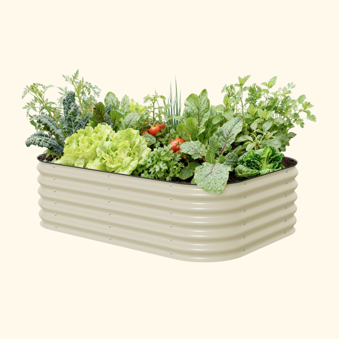 17" Tall Raised Garden Bed Midsize 6 in 1 Modular Metal - Tampa Home & Garden Store