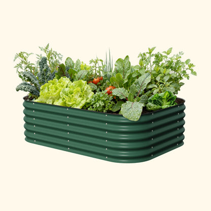17" Tall Raised Garden Bed Midsize 6 in 1 Modular Metal - Tampa Home & Garden Store