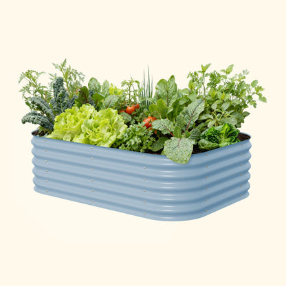 17" Tall Raised Garden Bed Midsize 6 in 1 Modular Metal - Tampa Home & Garden Store