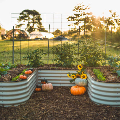 17" Tall U Shaped Raised Garden Bed Midsize | Metal - Tampa soil911.com
