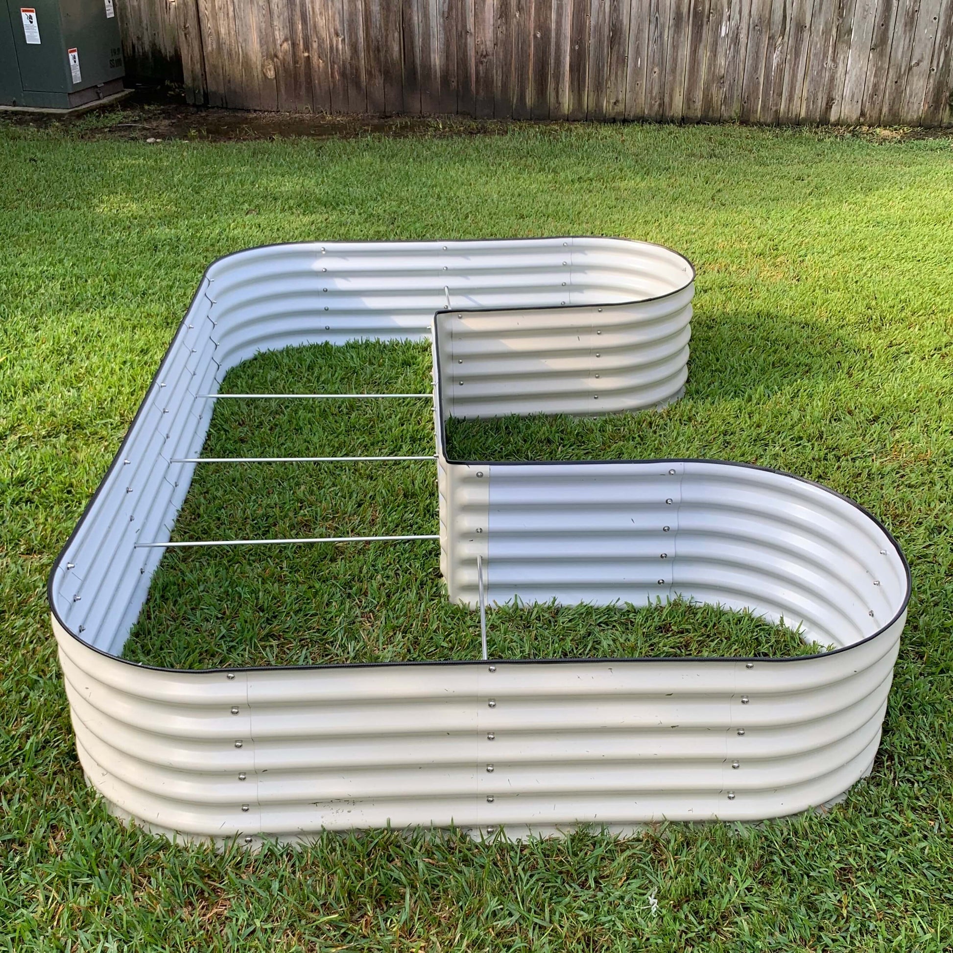 17" Tall U Shaped Raised Garden Bed Midsize | Metal - Tampa soil911.com