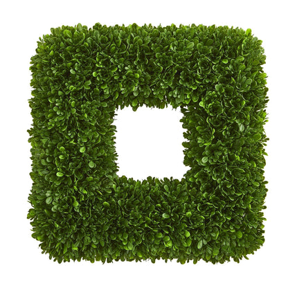 17” Tea Leaf Square Wreath UV Resistant (Indoor / Outdoor) - Tampa Home & Garden Store