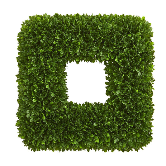 17” Tea Leaf Square Wreath UV Resistant (Indoor / Outdoor) - Tampa Home & Garden Store