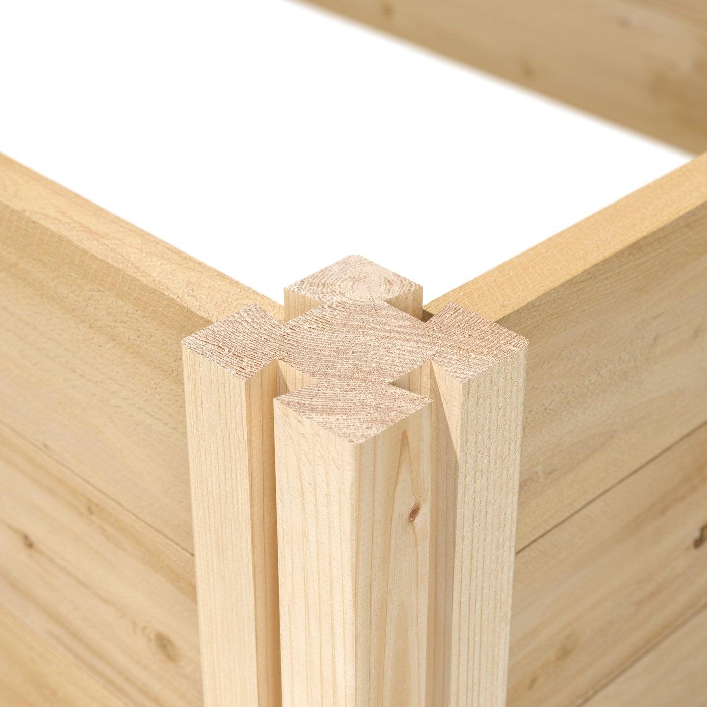 17-inch High Cedar Wood Raised Garden Bed 4 ft x 8 ft - Made in USA - Tampa Home & Garden Store