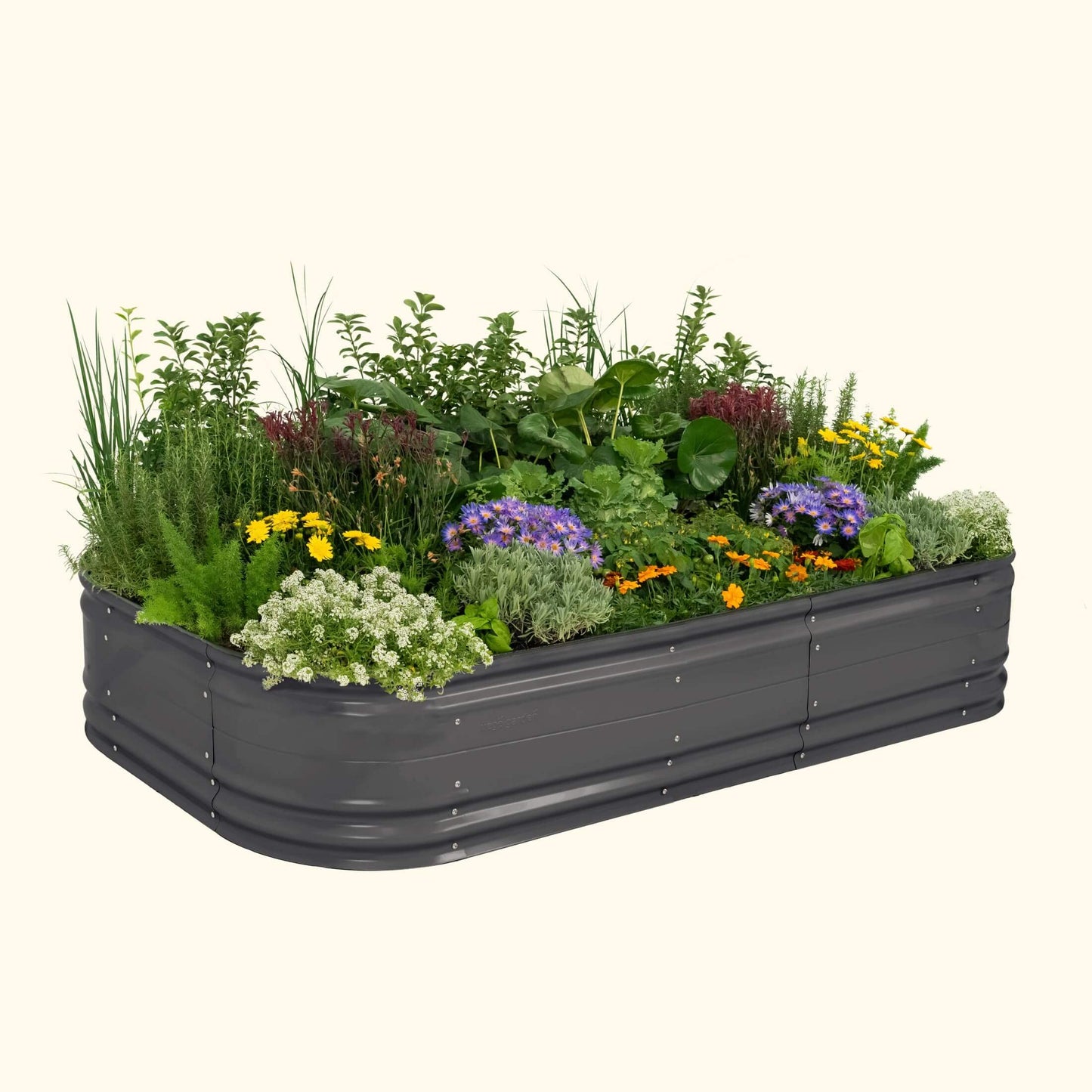 17" Tall Novel Raised Garden Bed Kit Jumbo 10 in 1 Modular Metal - Tampa soil911.com