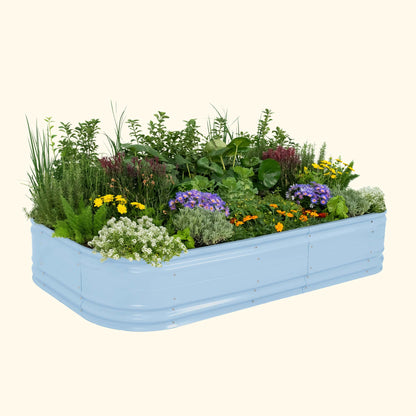17" Tall Novel Raised Garden Bed Kit Jumbo 10 in 1 Modular Metal - Tampa soil911.com