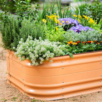 17" Tall Novel Raised Garden Bed Kit Jumbo 10 in 1 Modular Metal - Tampa soil911.com