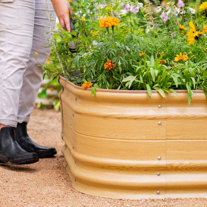 17" Tall Novel Raised Garden Bed Kit Jumbo 10 in 1 Modular Metal - Tampa soil911.com