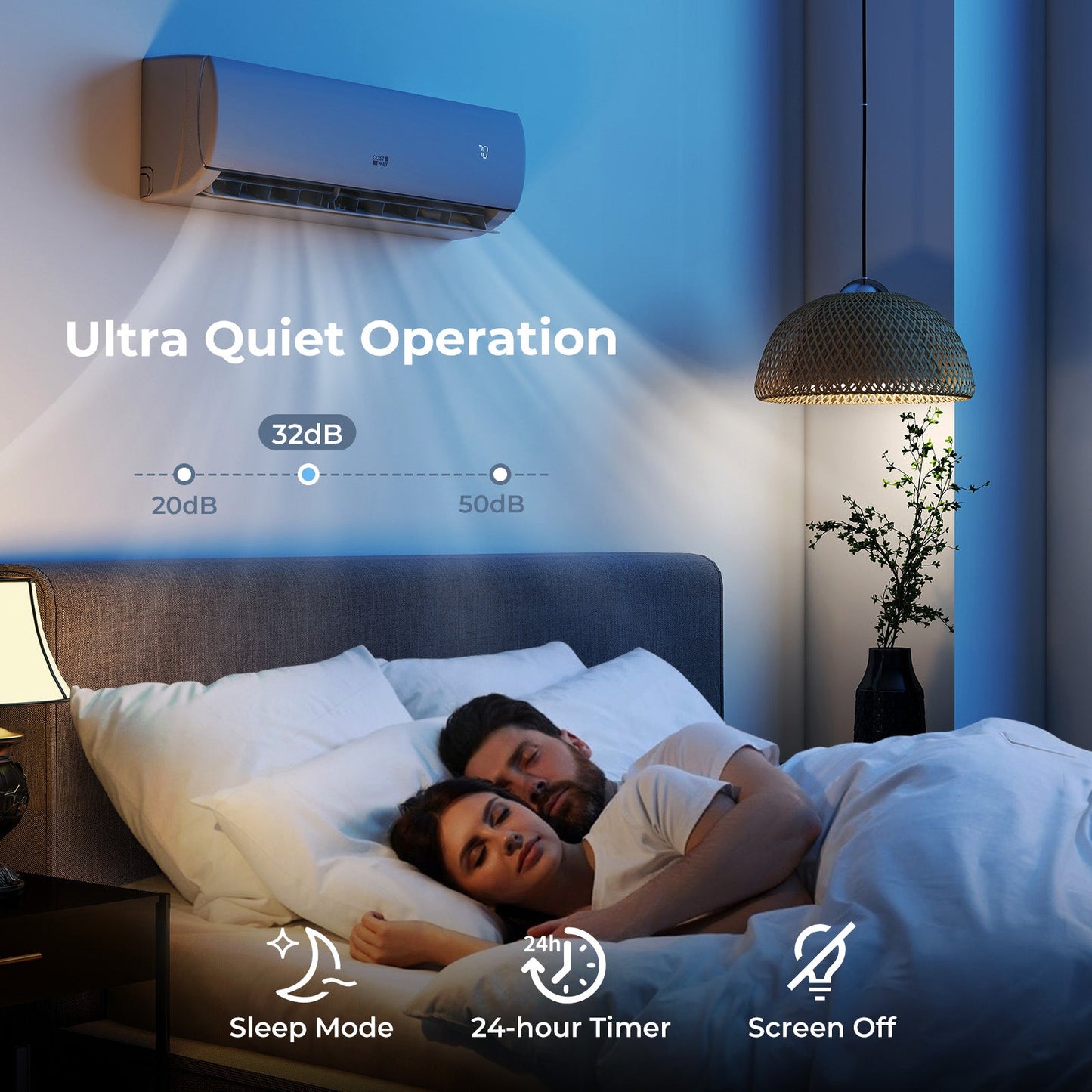Sistema de aire acondicionado y bomba de calor Mini Split de 17000 BTU 208/230 V