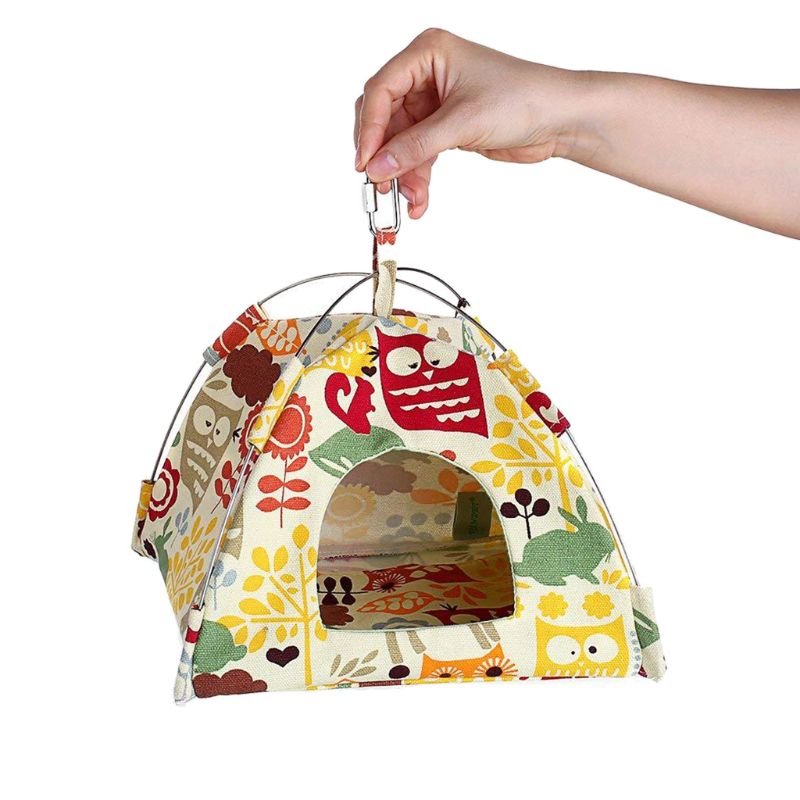 New hanging canvas parrot tent bird hammock in colorful fabric by Sell My Stuff on Tampa Home & Garden Store