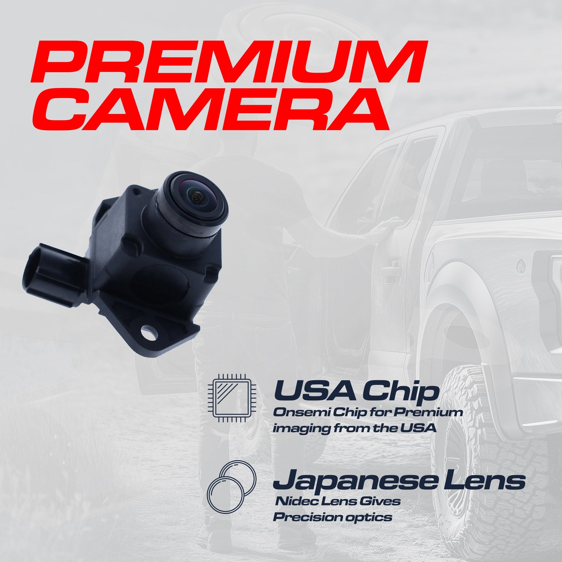 Jeep Grand Cherokee OEM backup camera by Master Tailgaters, OE part #68375333AA, black housing on Tampa Home & Garden Store