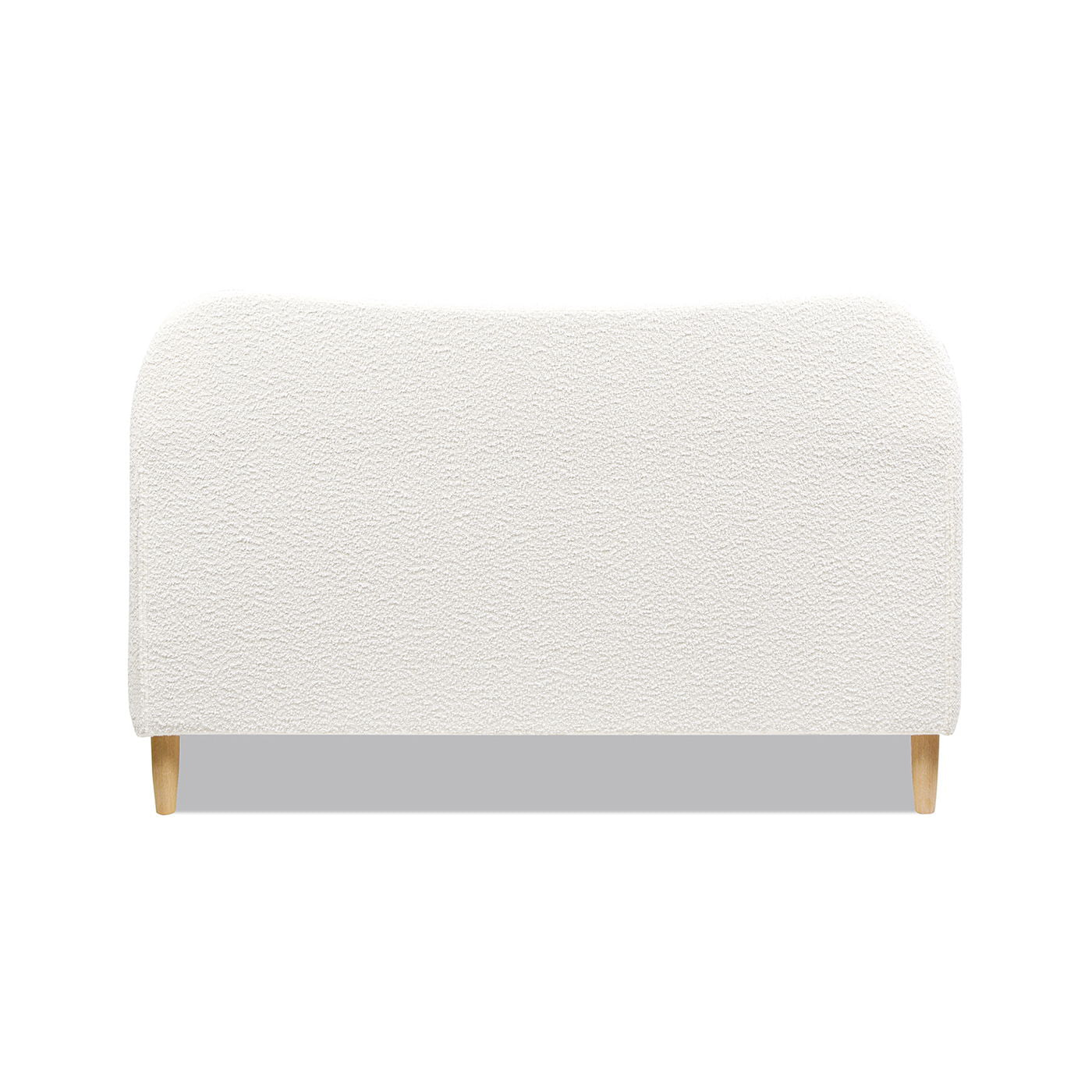 Curved Headboard and Upholstered Platform Bed