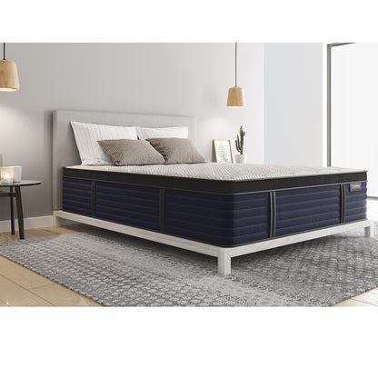 Diamond Hughes Twin Latex Hybrid Mattress with Euro-Top Diamond Mattress tag on Tampa Home & Garden Store