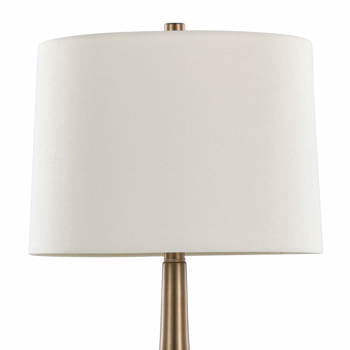 Diana contemporary table lamp set of 2 with beige shade and brass base by HouseOfZazla on Tampa Home & Garden Store