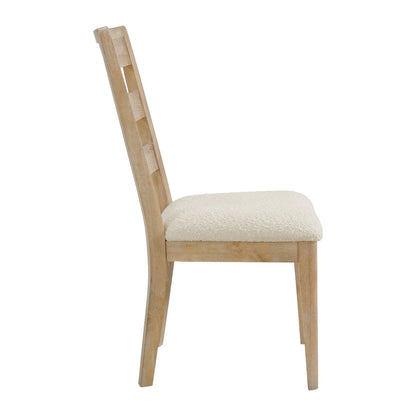 Upholstered Dining Chair Set of 2 in Brown