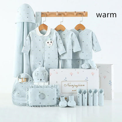 Newborn baby clothes gift box set in pastel blue with star pattern by Sell My Stuff on Tampa Home & Garden Store
