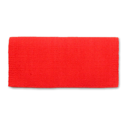 Manta de silla de montar de lana de Nueva Zelanda 1314-67 San Juan Solid Coral 36x34