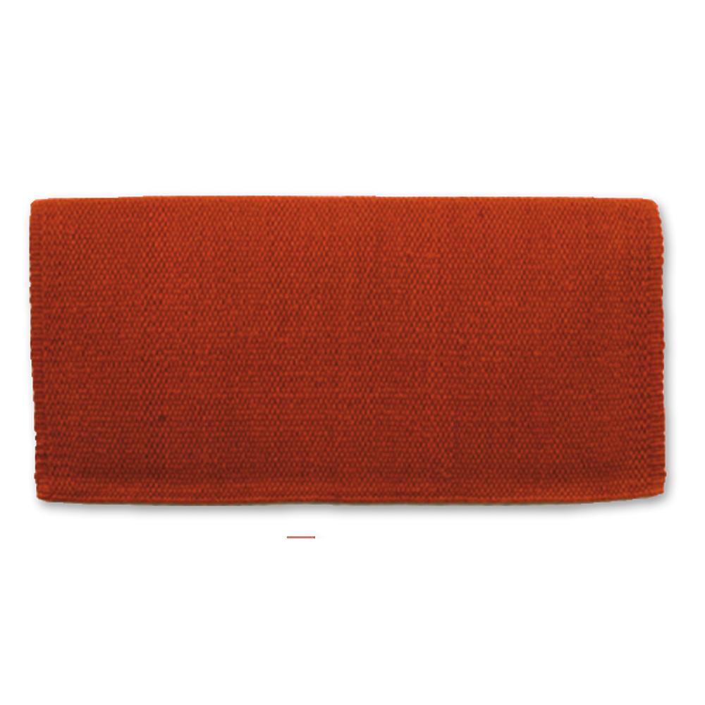 Manta para silla de montar de lana de Nueva Zelanda de 36 x 34 pulgadas, color cobre macizo San Juan 1314-73
